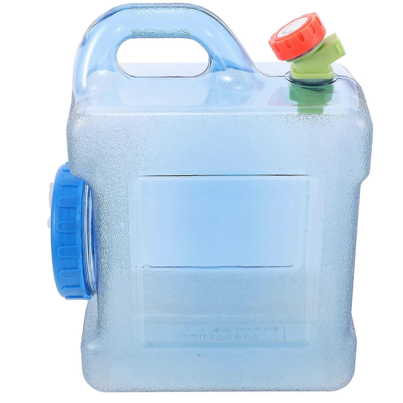 Large Water Container For Camping Rectangular Shape Food-Grade Pc Material Outdoor Activities 5L 1Pack