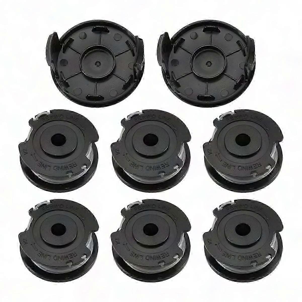 Bosch String Trimmer Spool Replacement - 8Pcs Compatible with Cordless Grass Trimmers