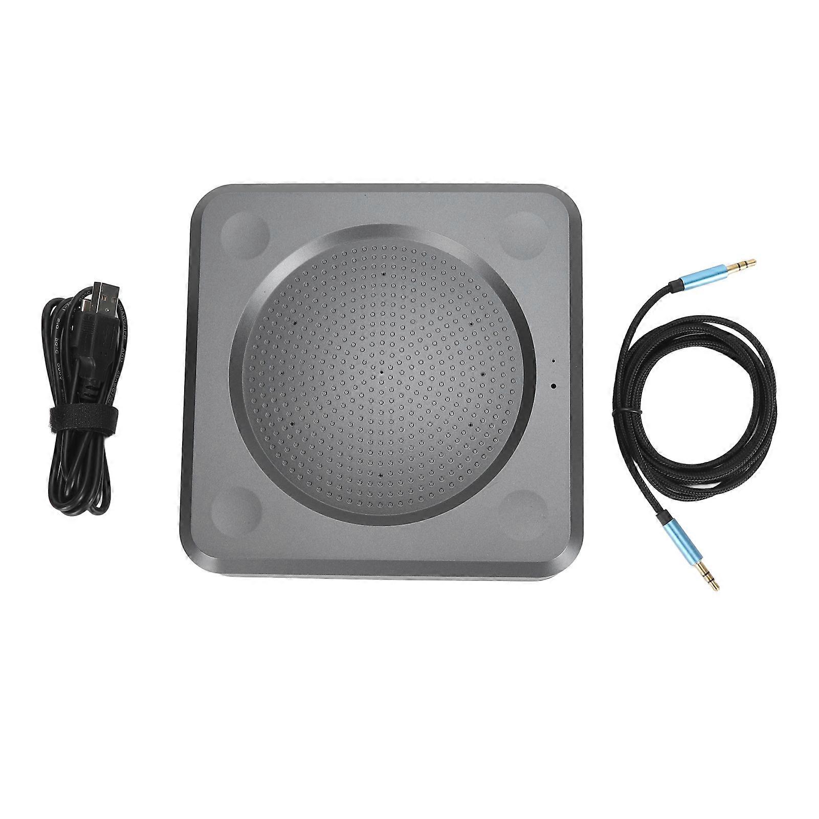 Omnidirectional USB Conference Microphone with Noise Reduction for Windows, Android, iOS