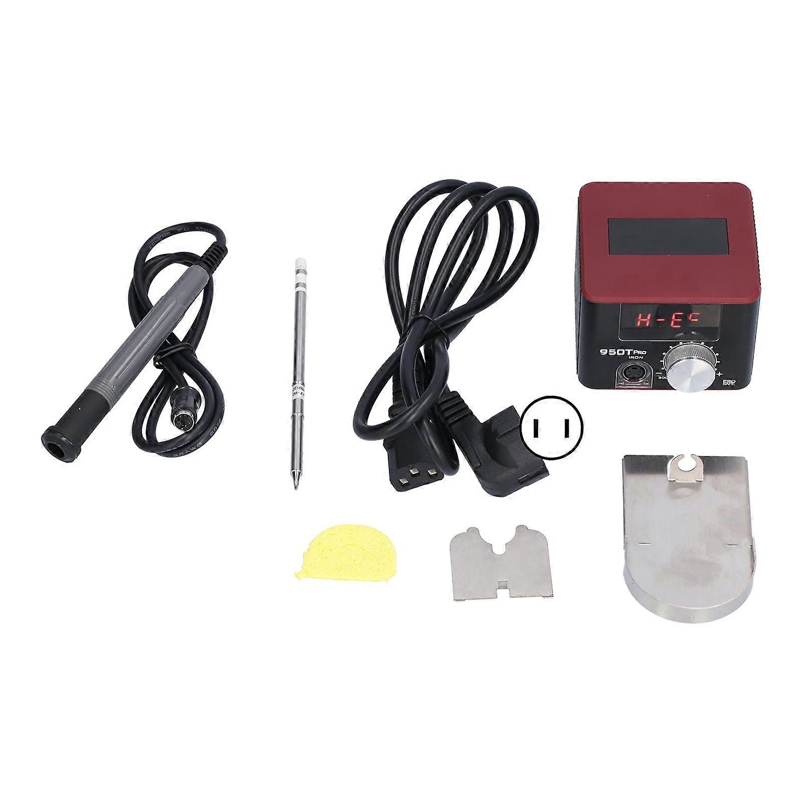 Soldering Station Anti Static Accurate Temperature Control Portable Fast Heat Up 950T PRO Solder Station AC100-240VUS Plug