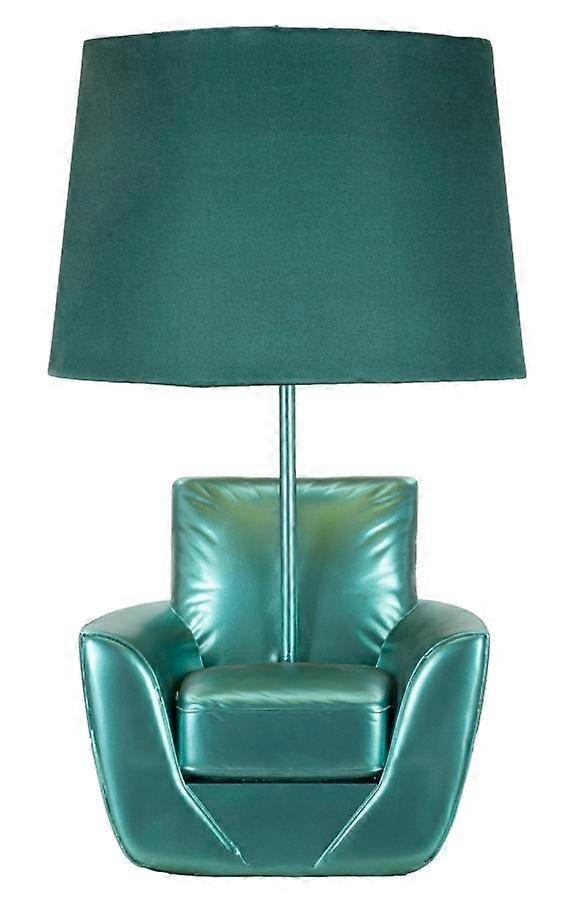 LAMPE DE TABLE MIDCENTURY TURQUOISE CM Ø 26X43