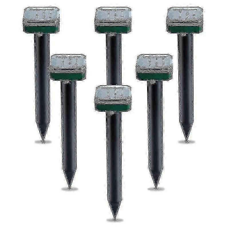 6 Pack Outdoor Solar Snake Repeller, Ultrasonic Snake Repeller, Solar Snake Repeller