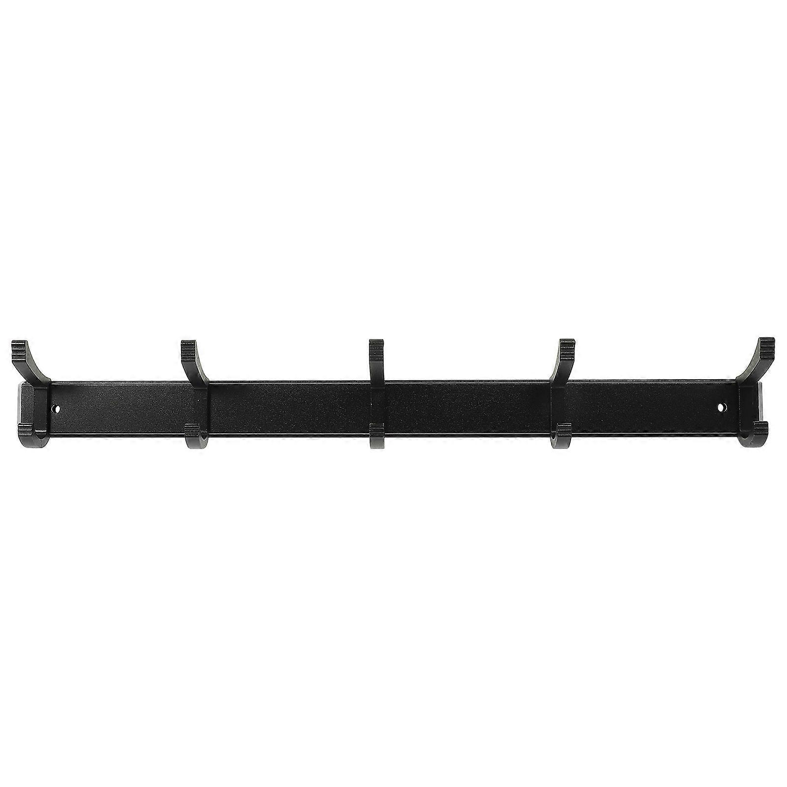 Sundries Hooks Wall Mounted Storage Bathroom Use Space Aluminum Square Shape 35.50X6.00X5.00CM 1Set