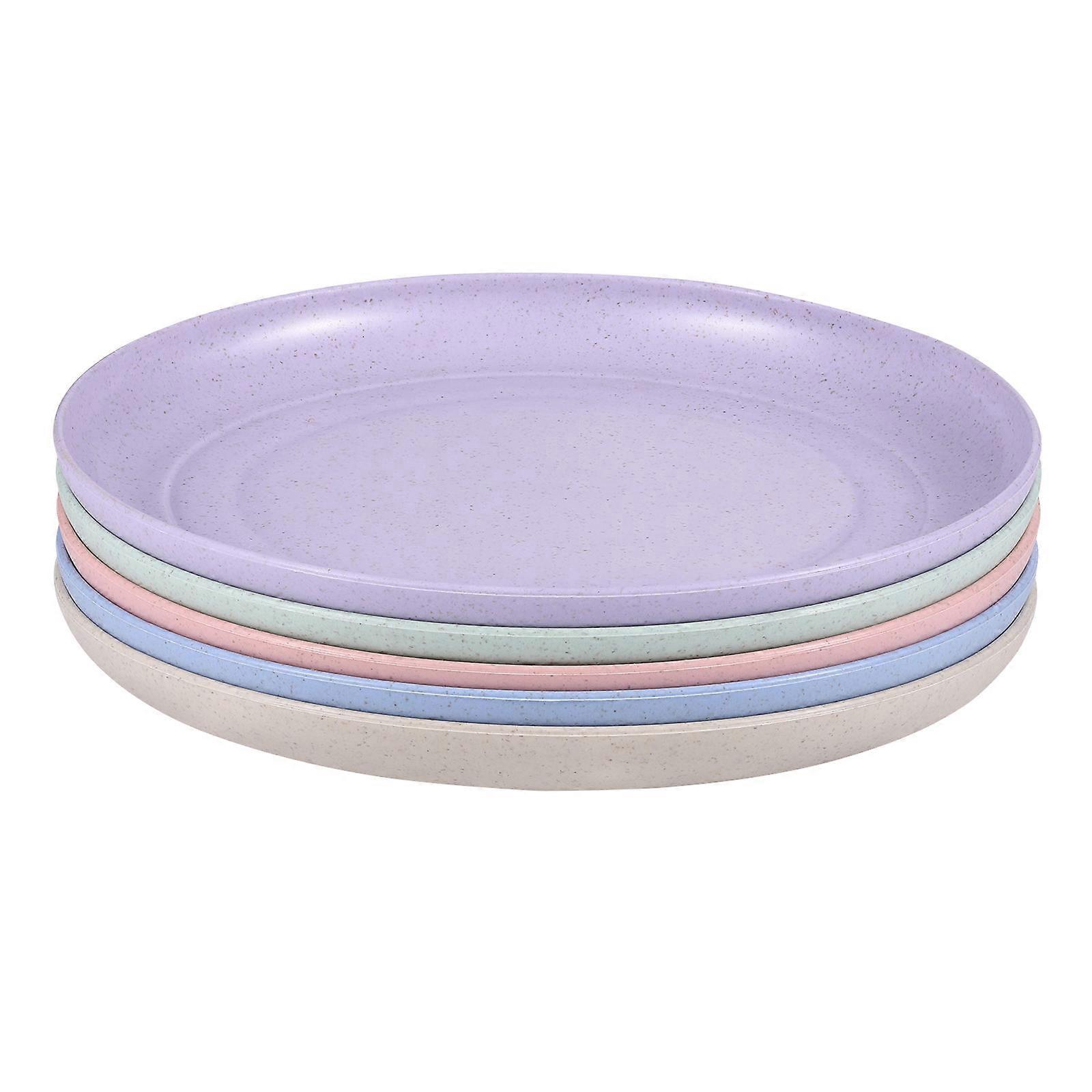 Dinnerware Sets Unbreakable Reusable Appetizer Plates Seniors Kids 5Pcs 15.00X15.00X2.00CM