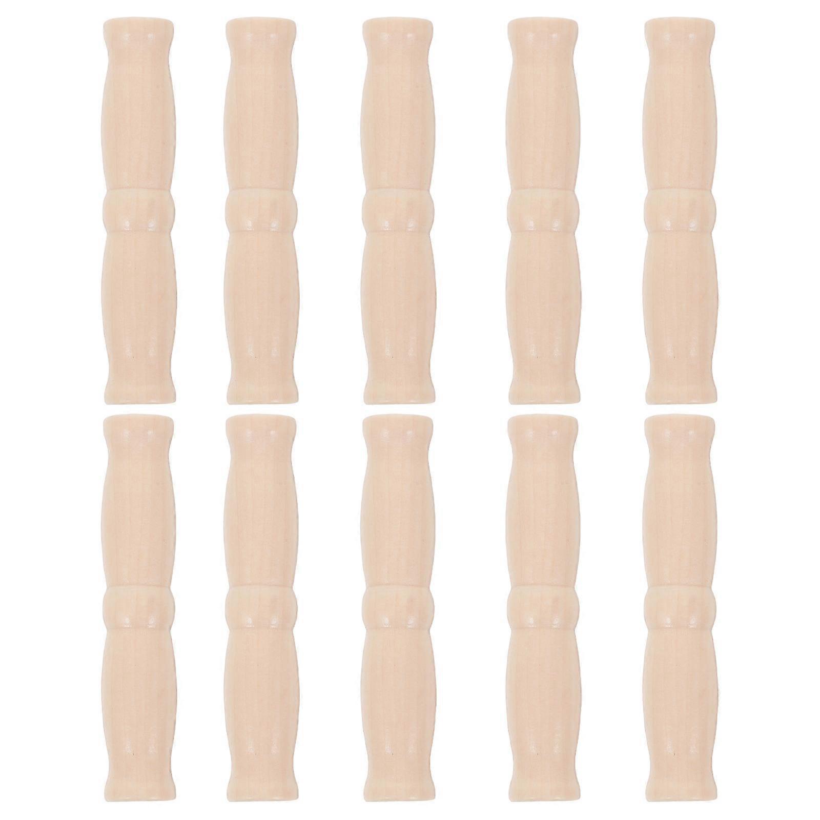 Wooden Bucket Grip Handle Replacement Ergonomic Design Beige for Pails Baskets Ideal for Decoration