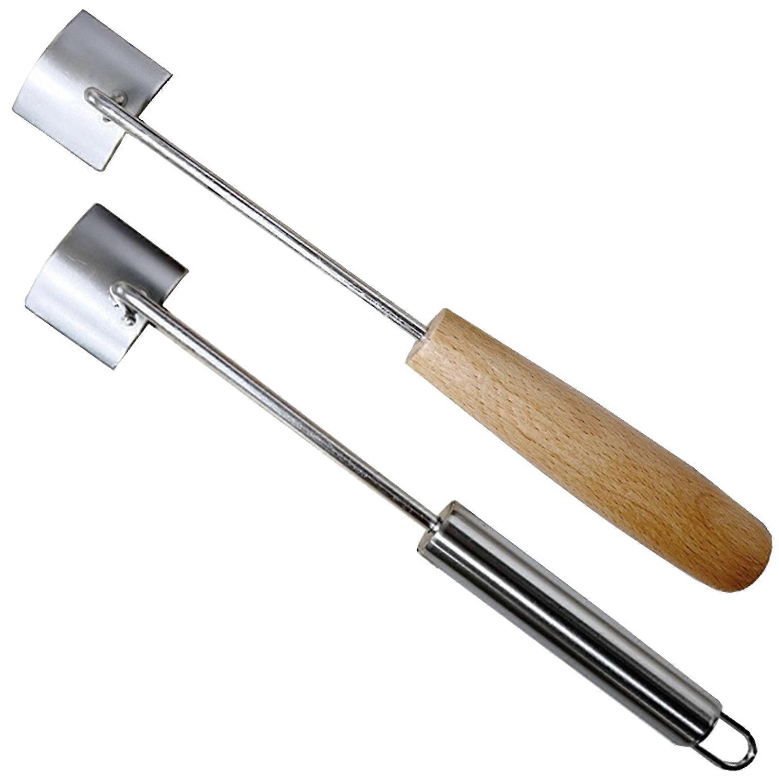 2Pcs Wooden Handle Corn Kernel Stripper Tool Stainless Steels Curved Design For Quick Corn Kernel Removal Kitchen Gadget Multicolor
