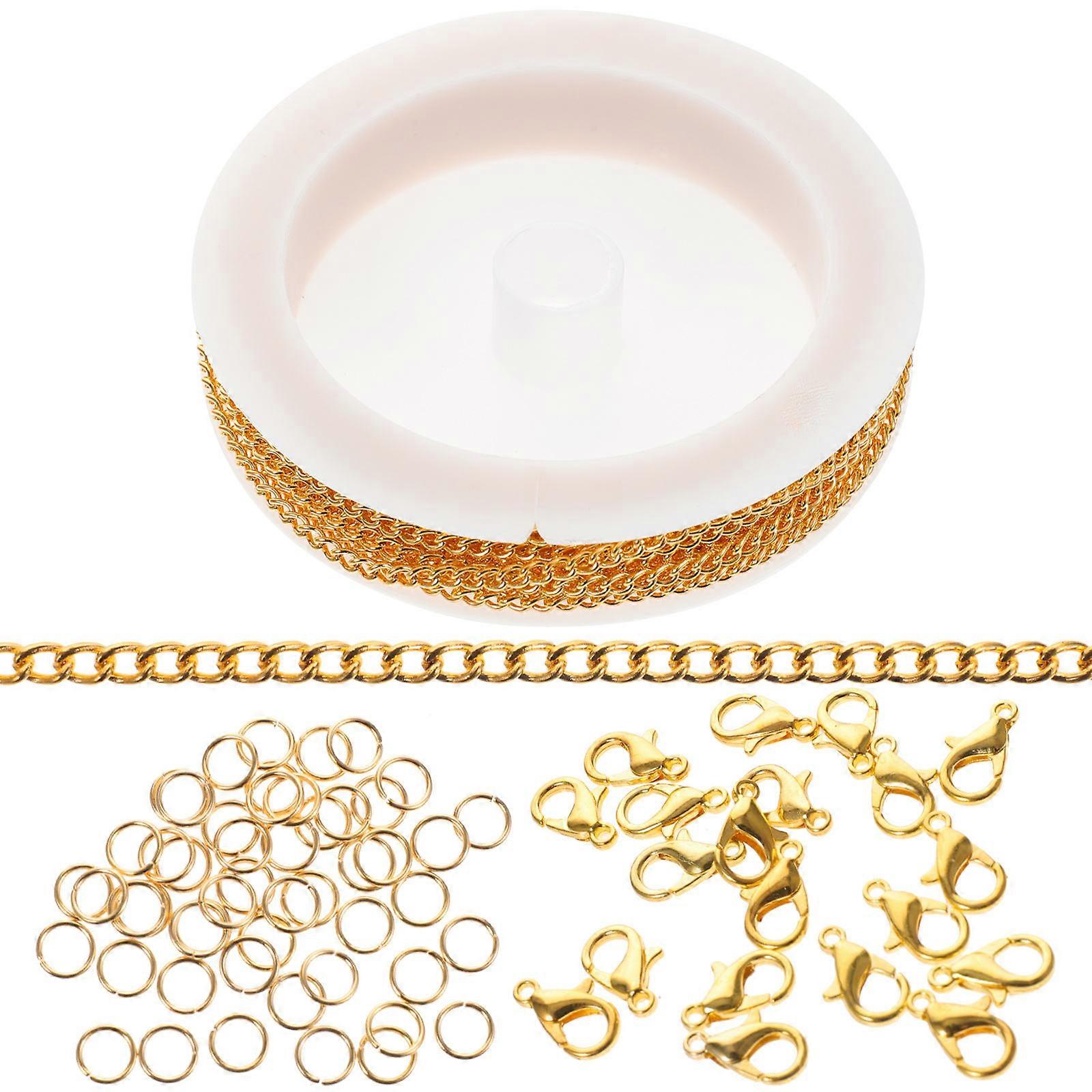 It sounds like you're referring to a **DIY jewelry making kit** or product listing that includes essential components like **chain, lobster clasps,