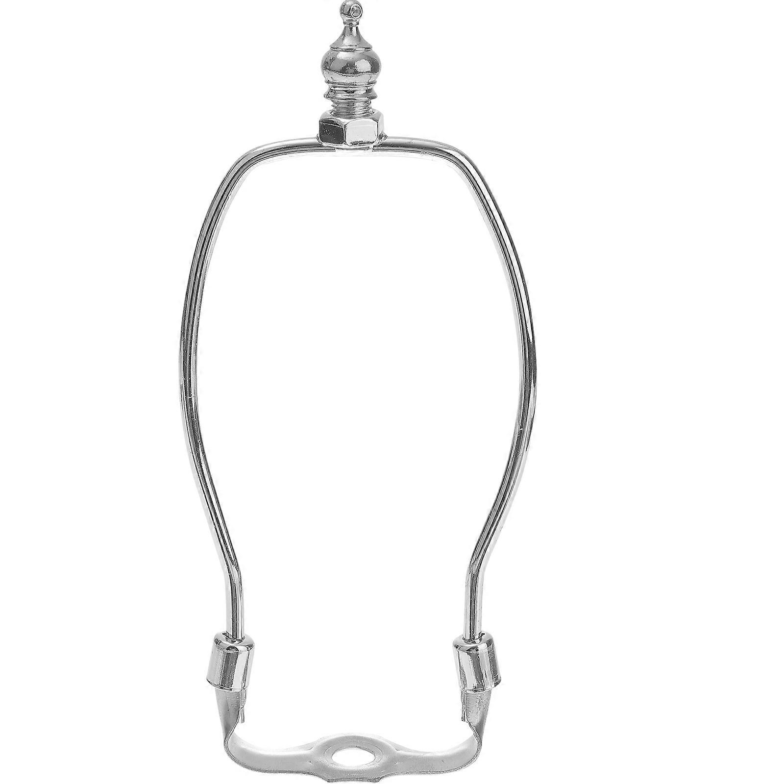Silver Metal Lamp Harp for Light Use with Durable and Sturdy Design Fits 10 Inch Tall Shades