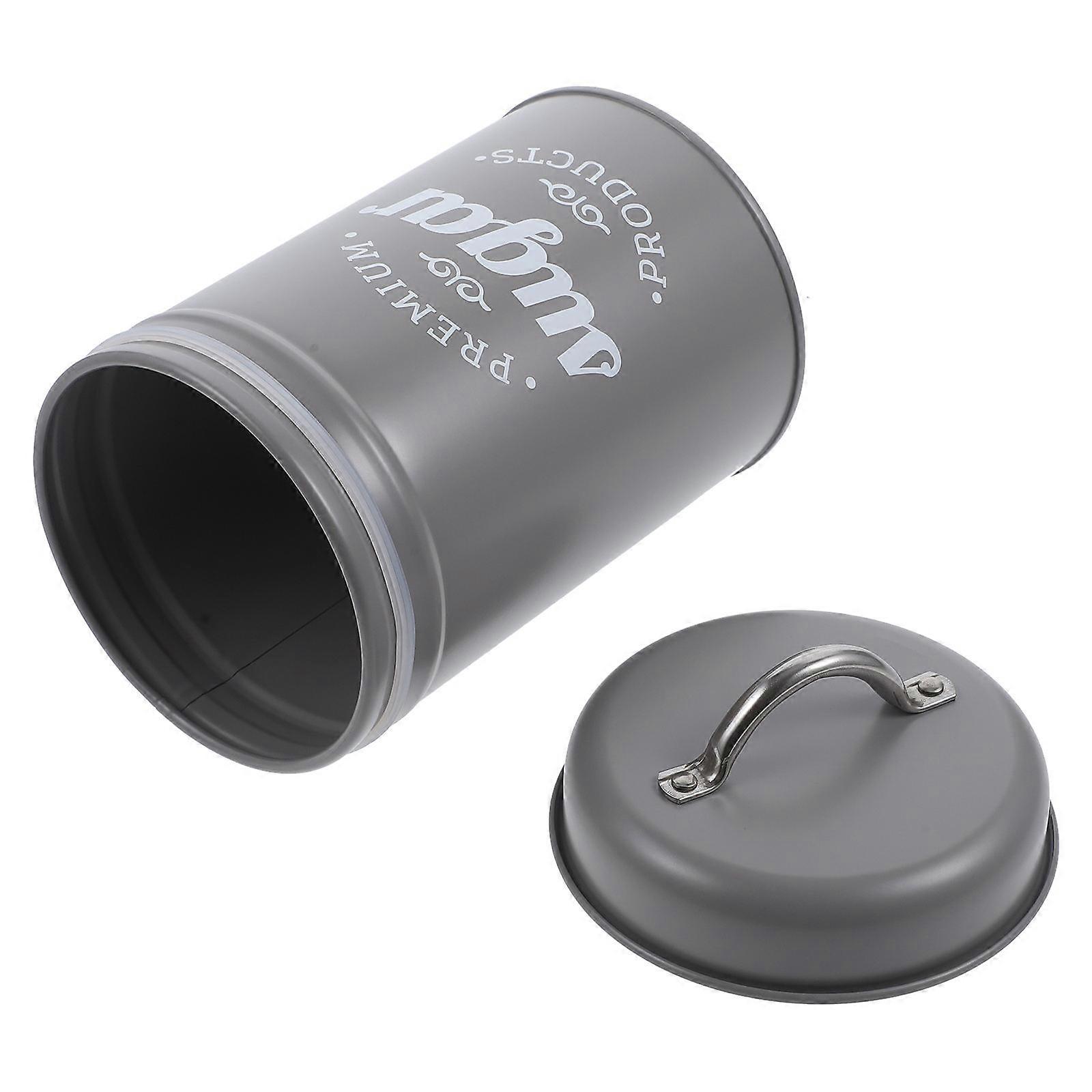 Coffee Bean Container Airtight Storage Jars For Household Users 7.1×4.1×4.1in Metal 1Set