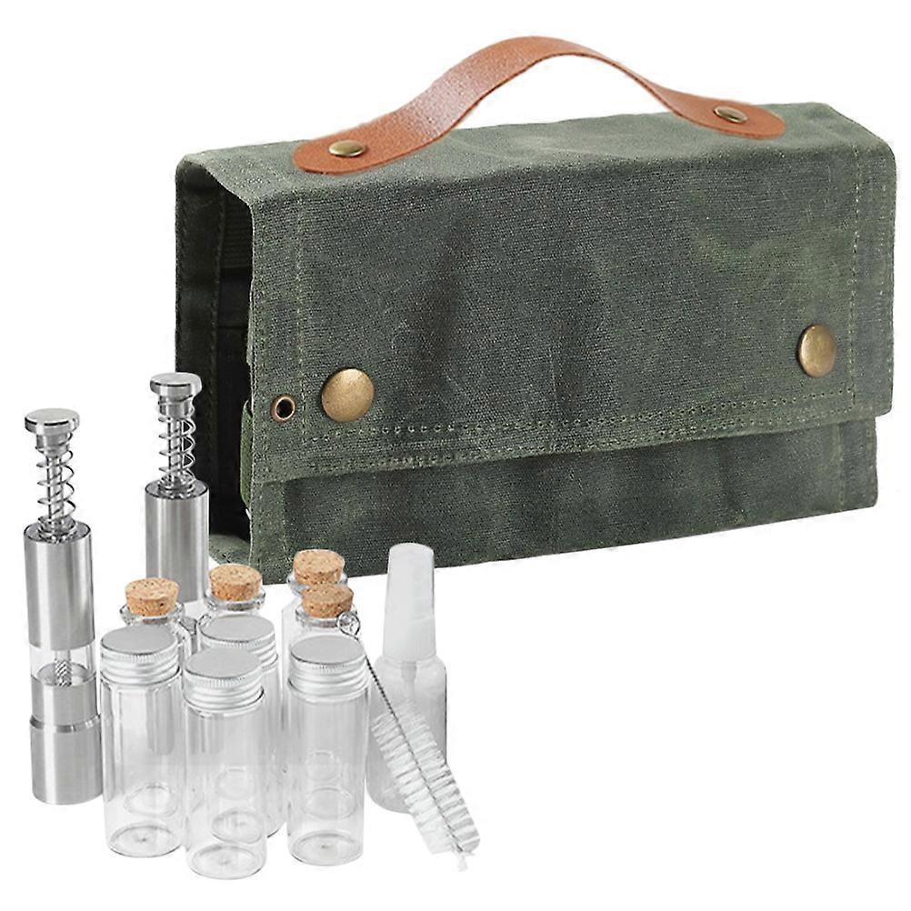 Reusable Spice Container Set with Grinder and Bottle for Outdoor Use 1Set