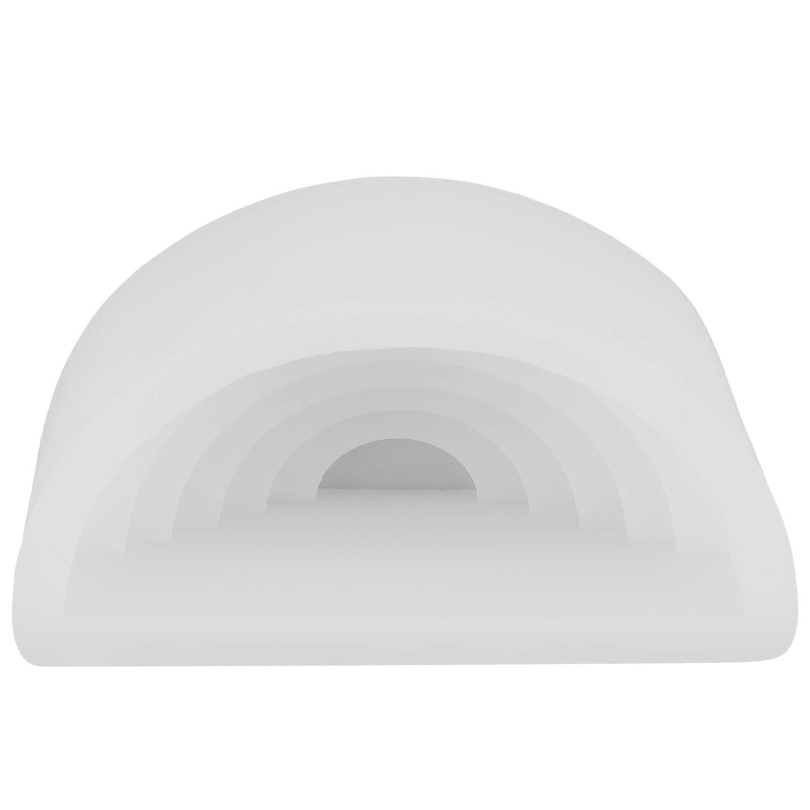 Silicone Candle Mold for DIY Rainbow Shaped Candles and Crafts White Reusable 1 Piece