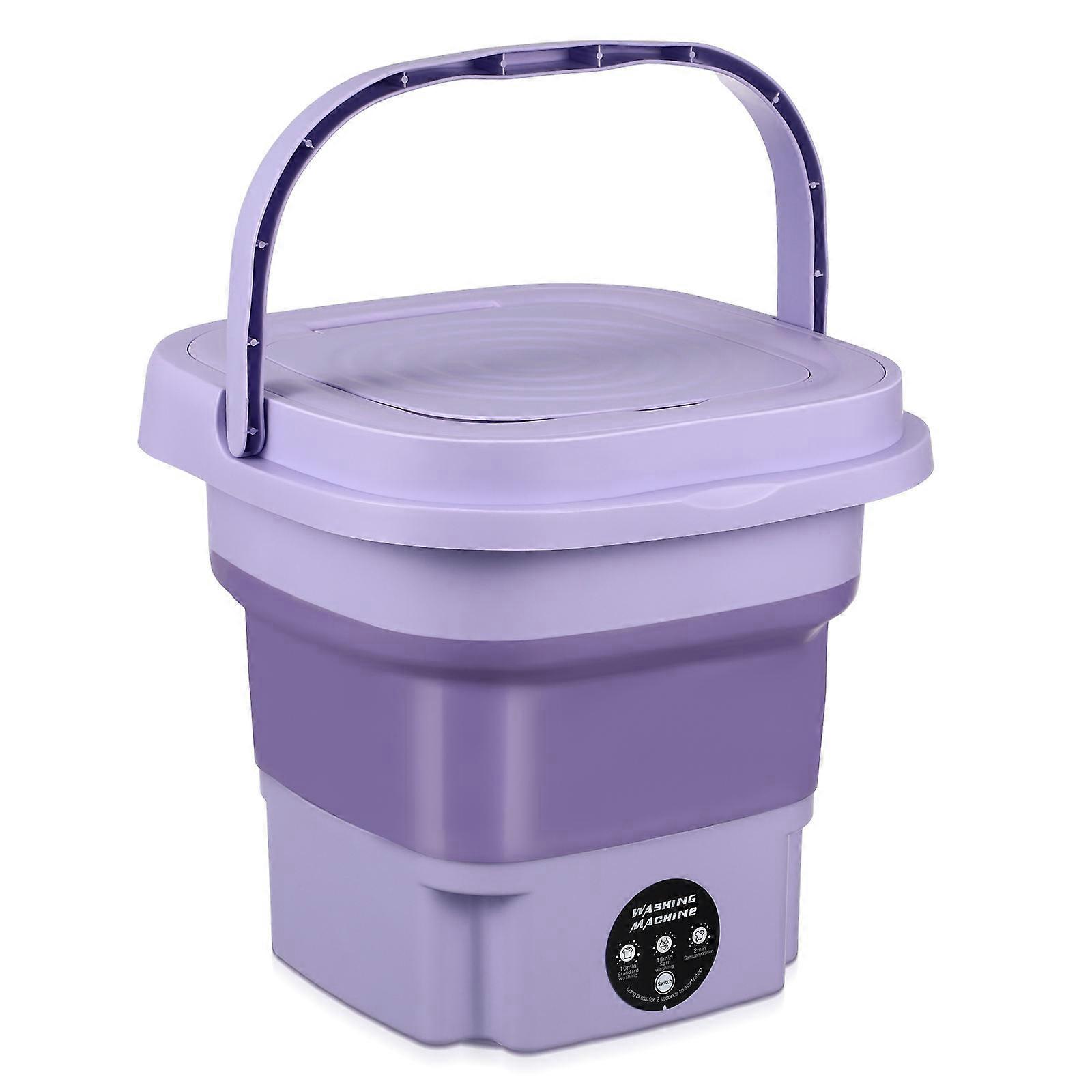 Small Washing Machine For Apartments Mini Folding Washing Machine Automatic Extendable Rotating Travel Clothes Washer 1Set