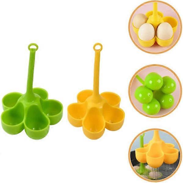 Egg Holder, Storage & Serving, Hard-boiled Egg Cooker, 5 Cooling Stands, 2 Pieces