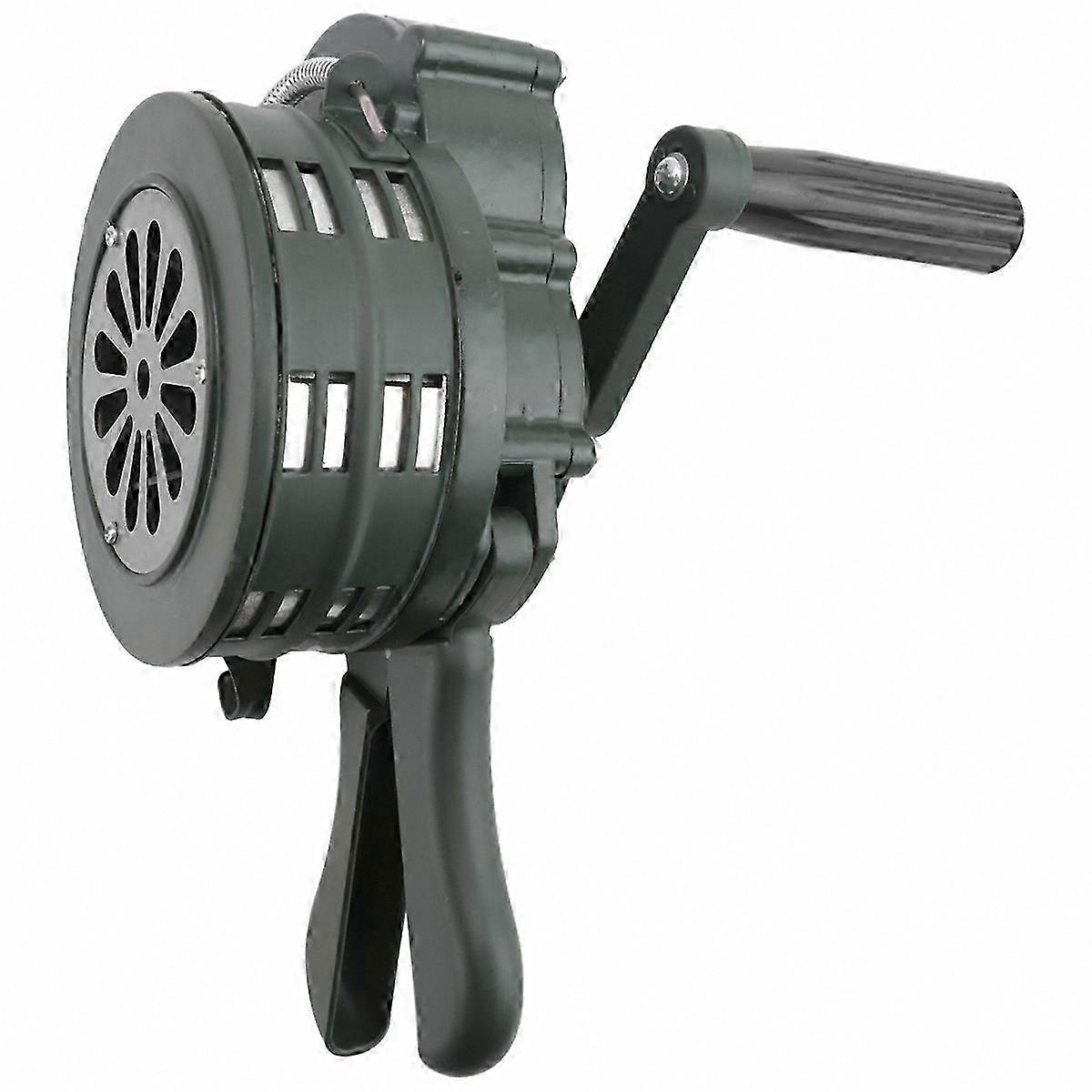 Manual Hand Crank Siren Alarm for Safety Warning in School Fire Air Emergency Situations 110DB Horn Signal Device