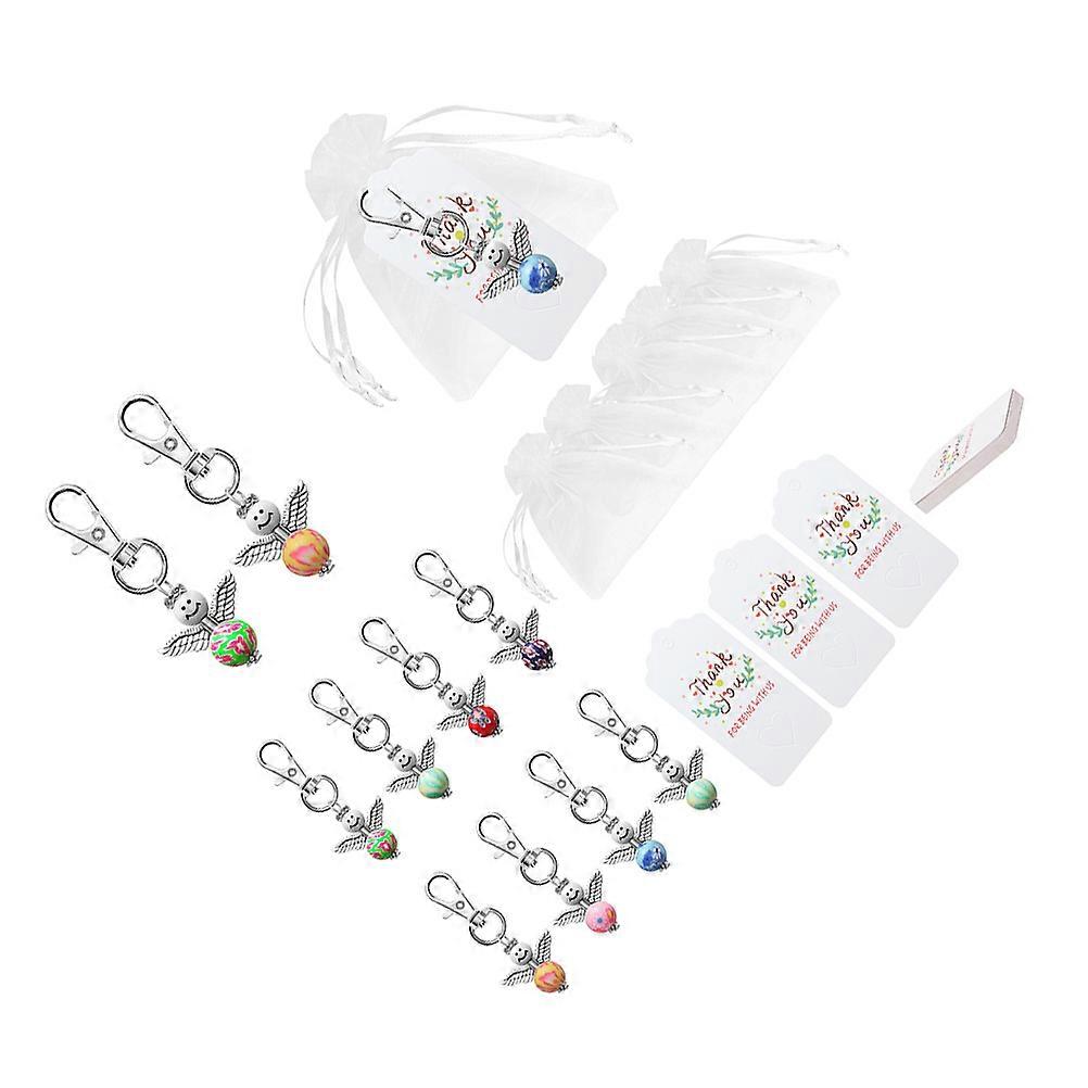 מחזיקי מפתחות מצוירים מתכת תליון מחזיק מפתחות ביצוע מקלחת לתינוק בסגנון אלגנטי 20 יחידות