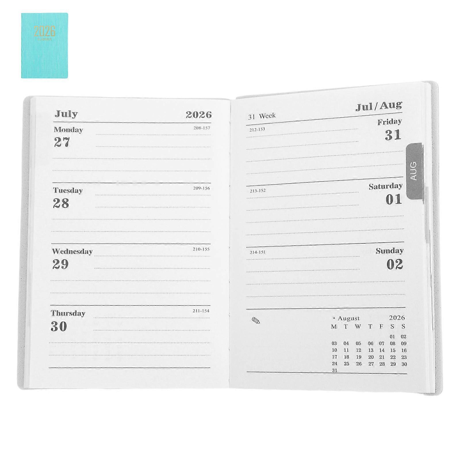 Daily Planner Notepad for Students & Professionals – Compact Weekly Schedule Organizer for School, Office & Travel – Smooth Design