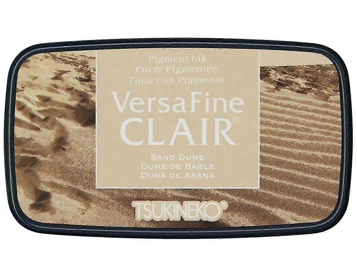 VFCLA455 VersaFine Clair Ink Pad, Beige, Sand Dune, Large Opaque, Waterproof, FadeResistant, Embossing, Pad Size: 7.6 x 3.5 cm