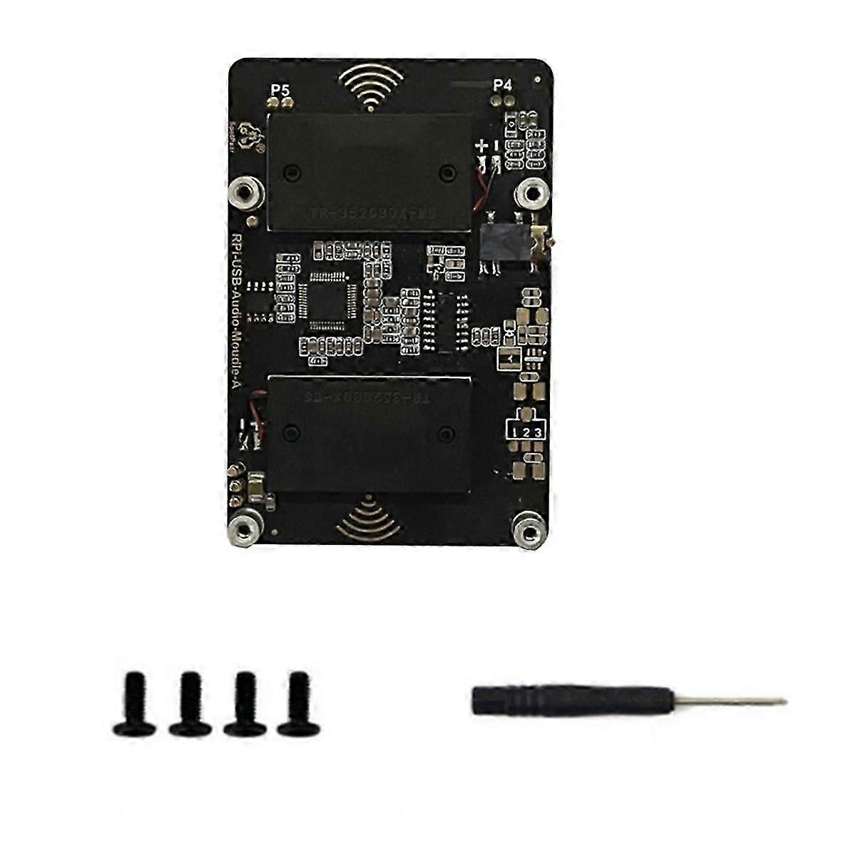 USB Audio Sound Card Module HAT for 5 with Earphone Jack Buzzer Speaker for RPi 5