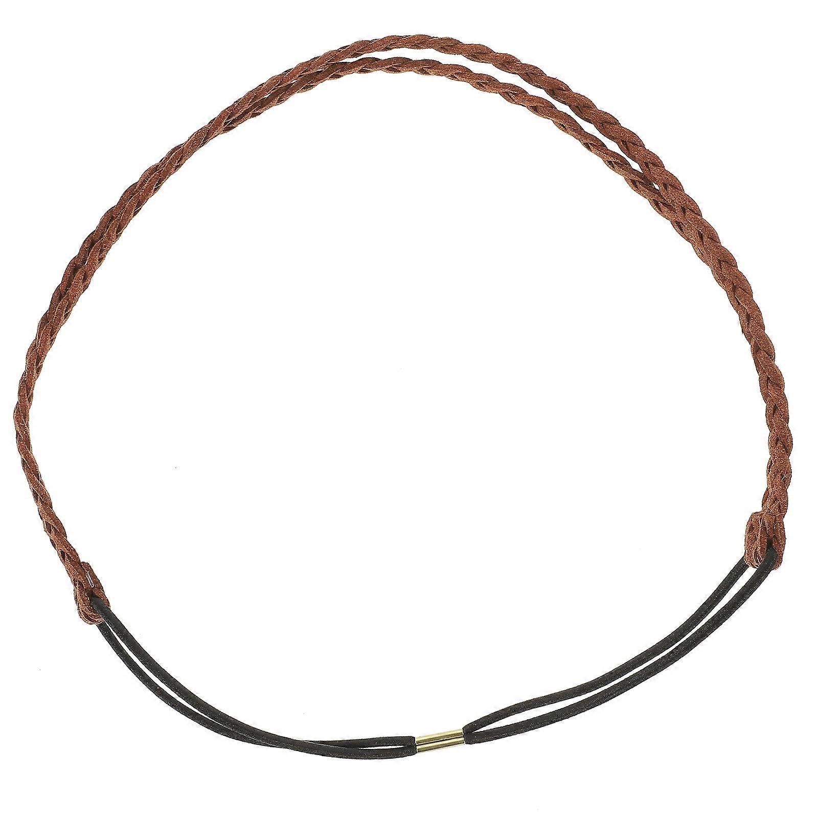Twisted Braid Hairband For Women Comfortable Wear Retro Double Layer .63X0.51X0.31In Adjustable Fit 1Pcs
