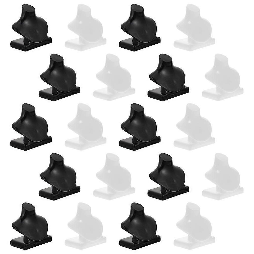 Mini Jewelry Stand 20Pcs Assorted Color Plastic Compact Space-Saver for Display Use