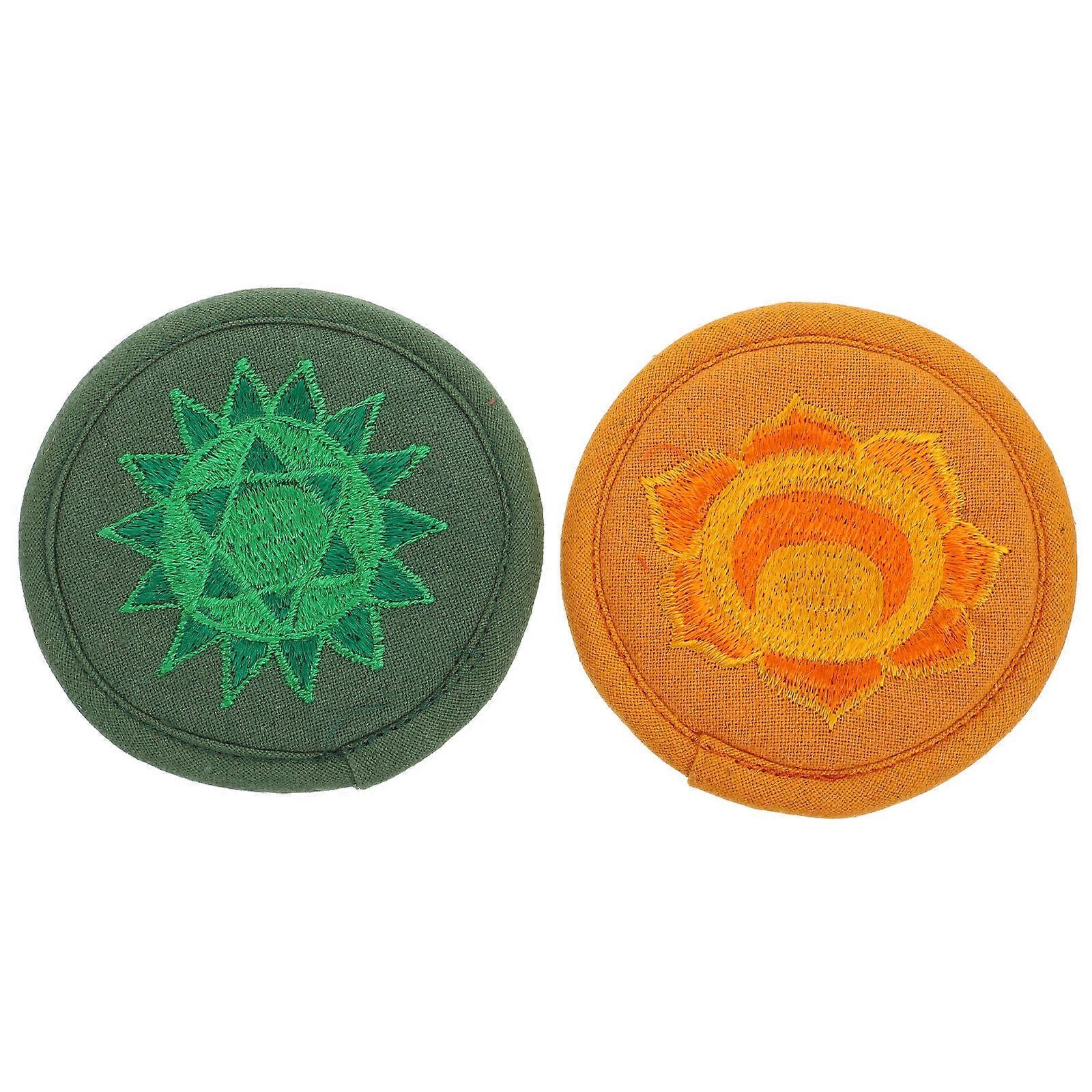 Unique Round Cushion 2Pack For Yoga Featuring Lightweight Cotton Material Suitable For Meditation