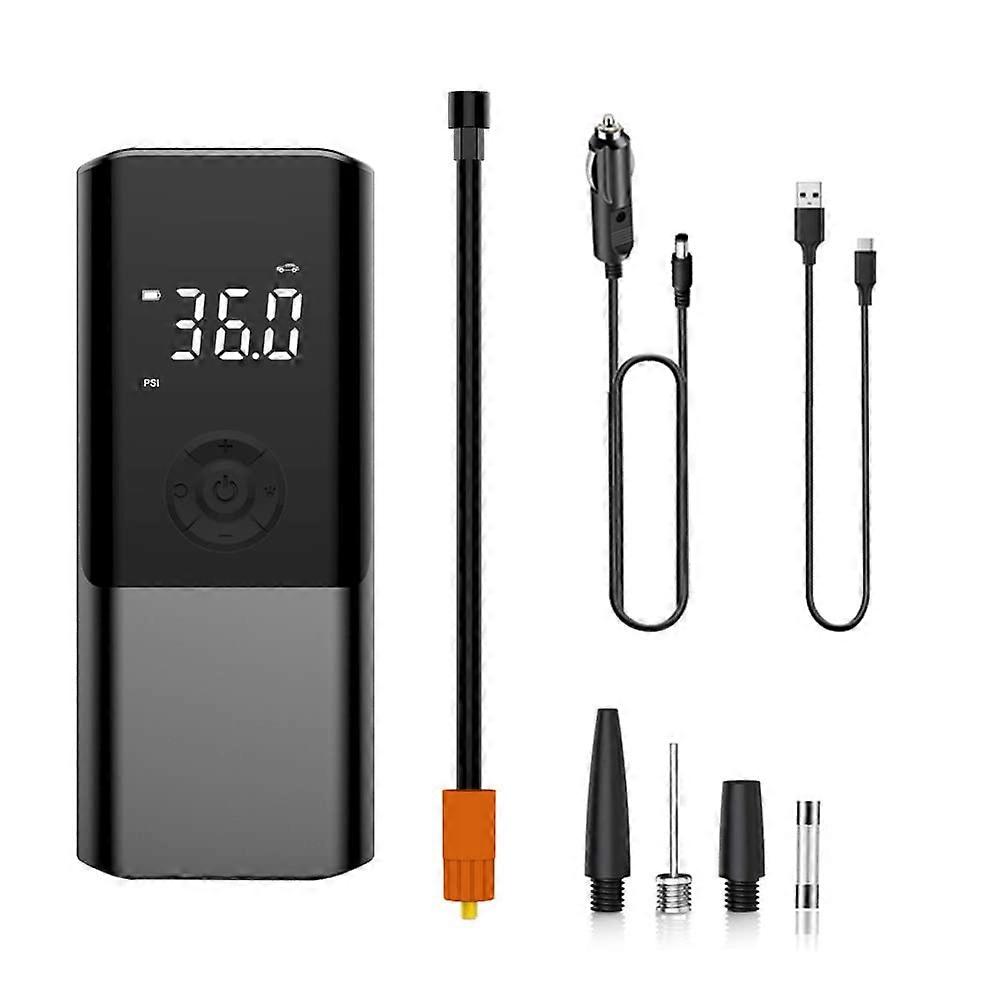 Sibomtex Portable Car Pump 150PSI Cordless Electric Inflator with LED Light AutoOff