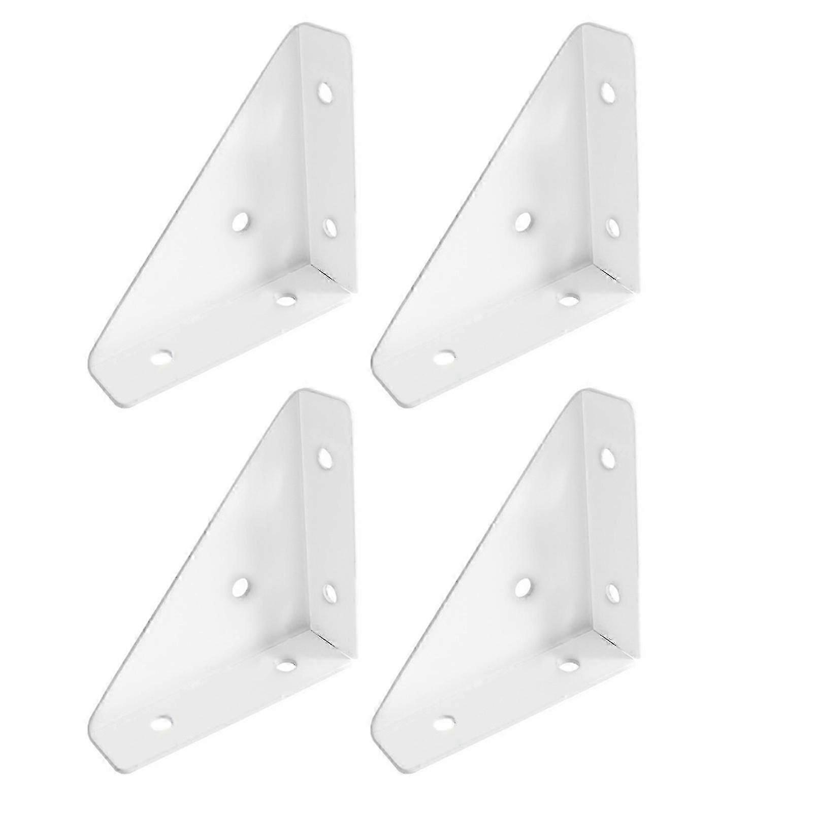 4Pcs 90 Degree Gusseted Angle Connector Brackets Rustproof Corrosion Resistant