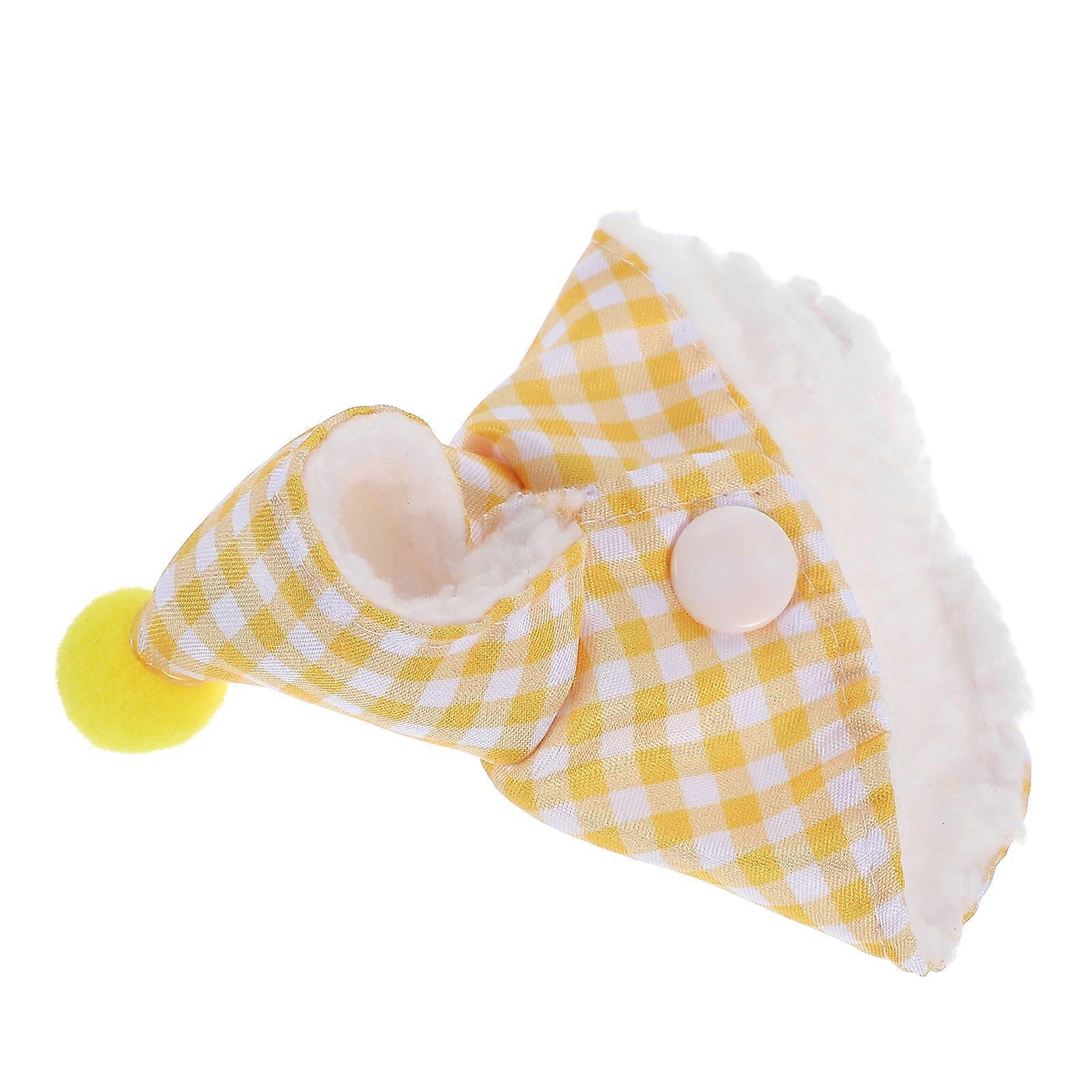 Yellow Plush Pet Bird Clothes Cape Offering Cozy Warmth
