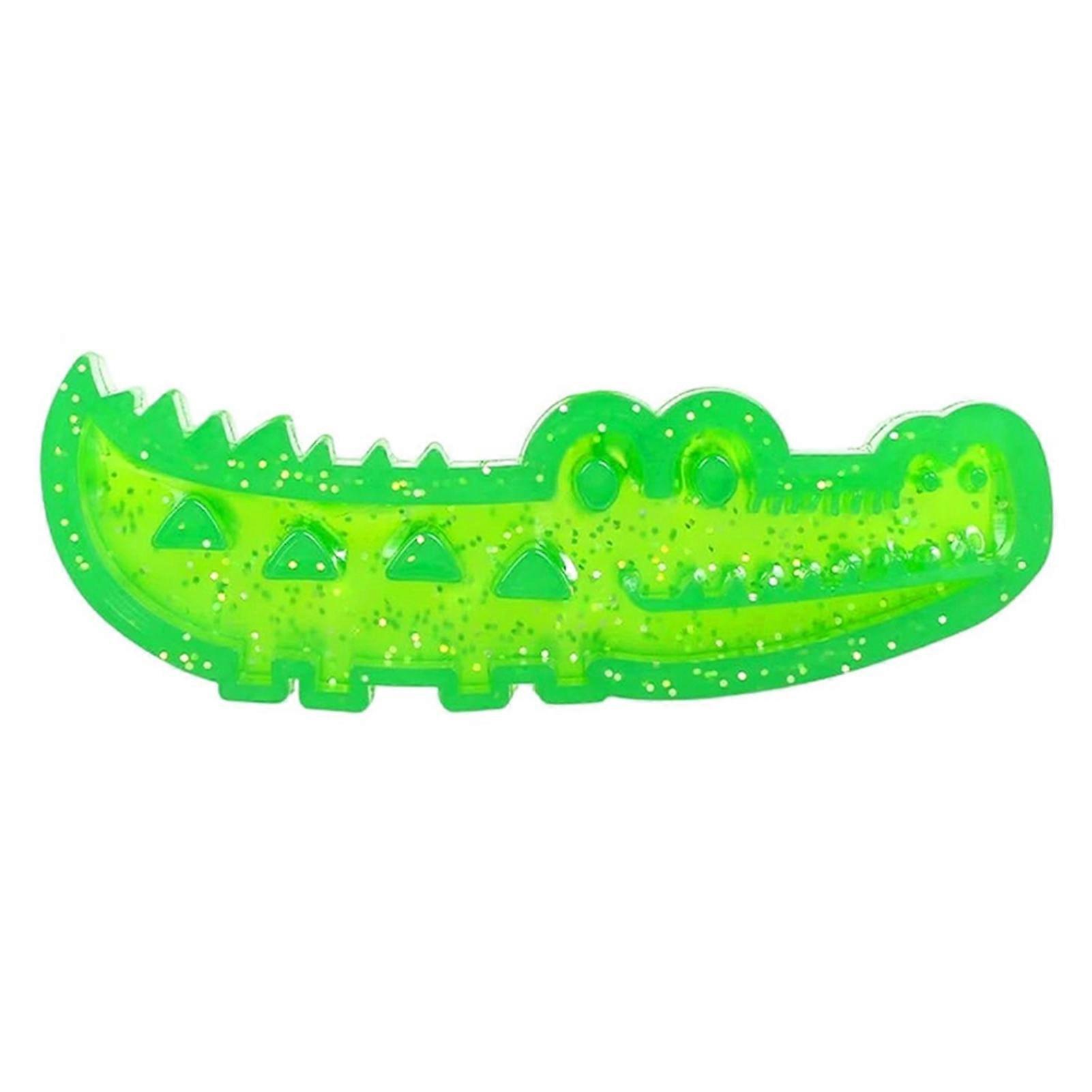 Slow-Feed Chewing Fetch-Crocodile Dog Toy Treat Dispensing Toy for Large Medium Small Dogs Interactive Puzzle Feeder for Training