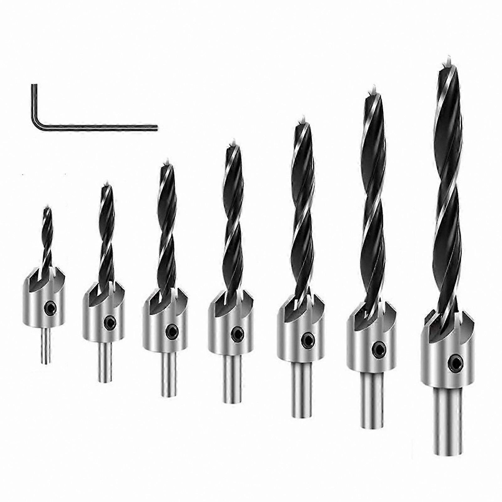 Chamfer Router Bits for Woodworking - Anti-Slip Drill Tool for Wood, Aluminum, and Iron Projects