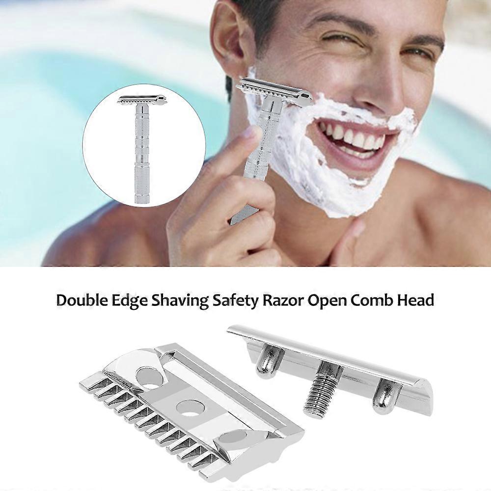 Double Edge Shaving Safety Razor Open Comb Head Men Safety Razor Head Shaving Tool