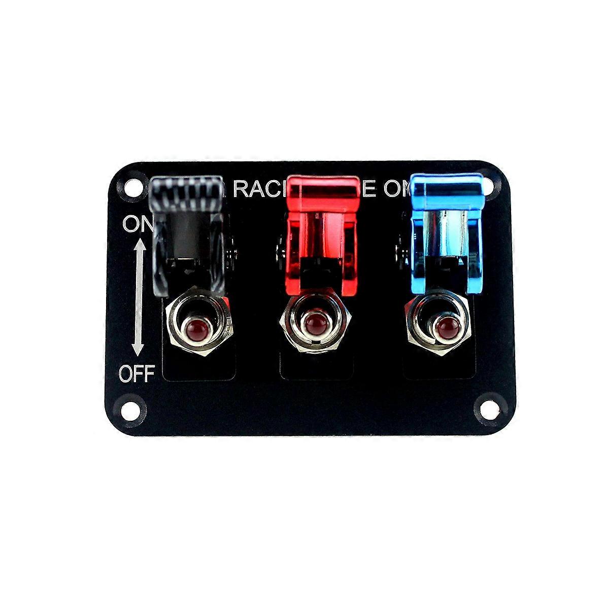 Replacement Electrical Panel For RVs Ships Yachts With Toggle Switches 1 Set Black