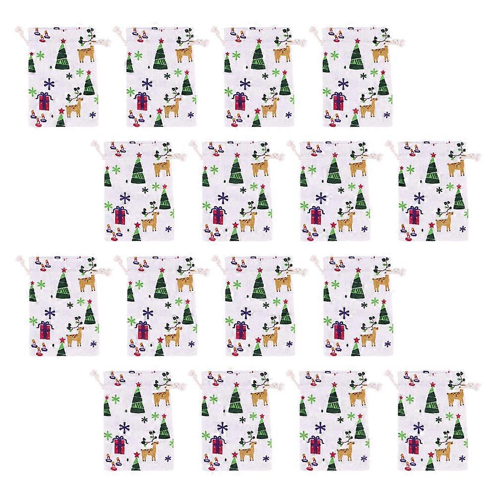 Christmas Gift Packing 30Pcs Candy Bags For Storage Rectangular Assorted Color Design
