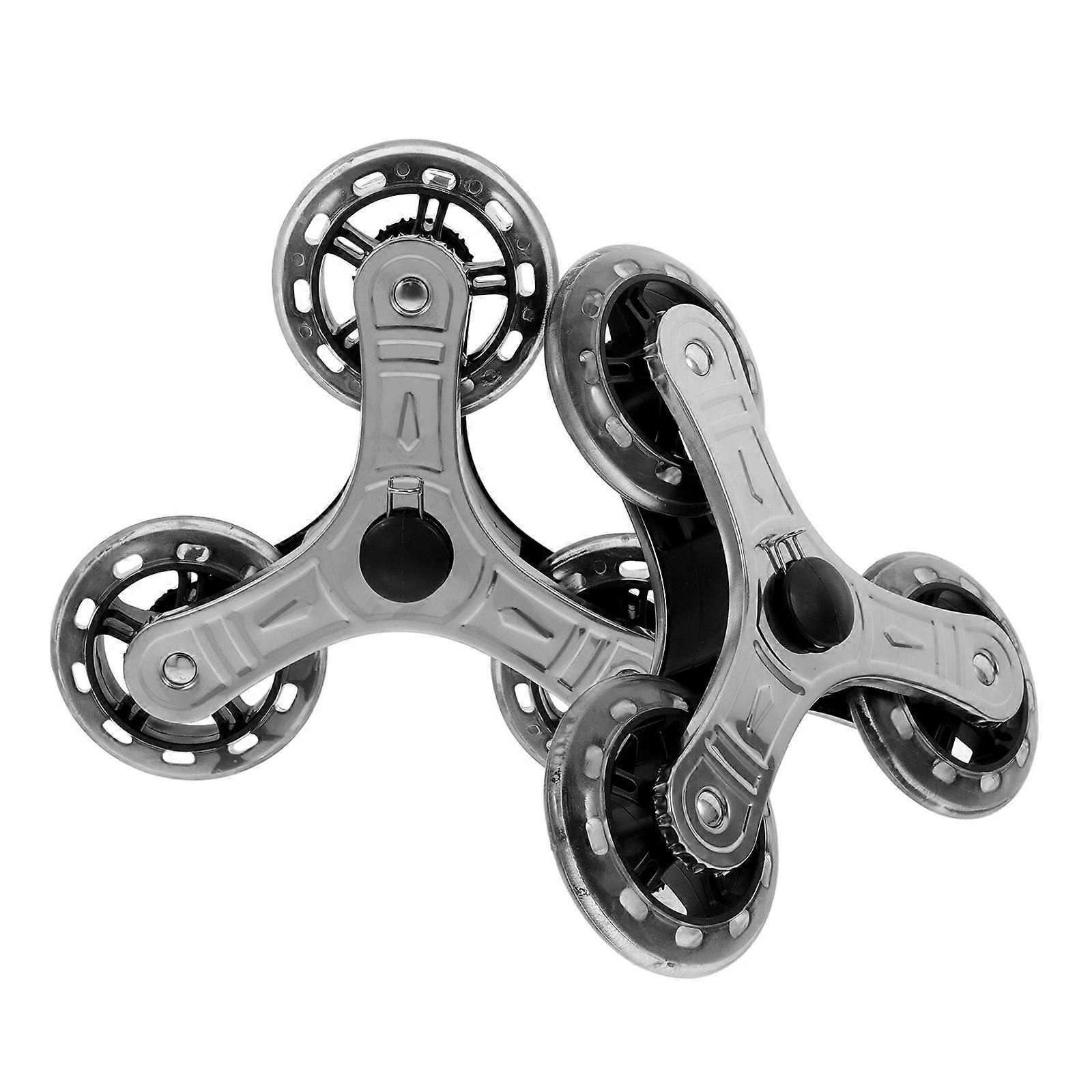 Trolley Triangle Wheels Durable Transport Accessory Travel Burden Reduction 1 Pair