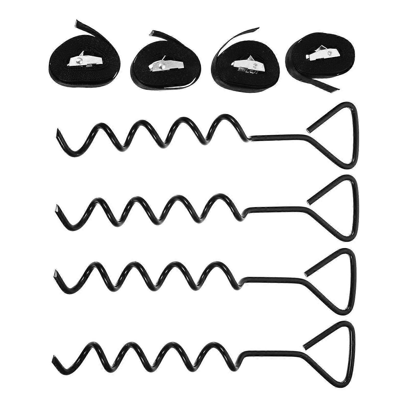 Pile Trampoline Anchor Kit 1 Set Designed For Ground Installation With Material For Durable Protection