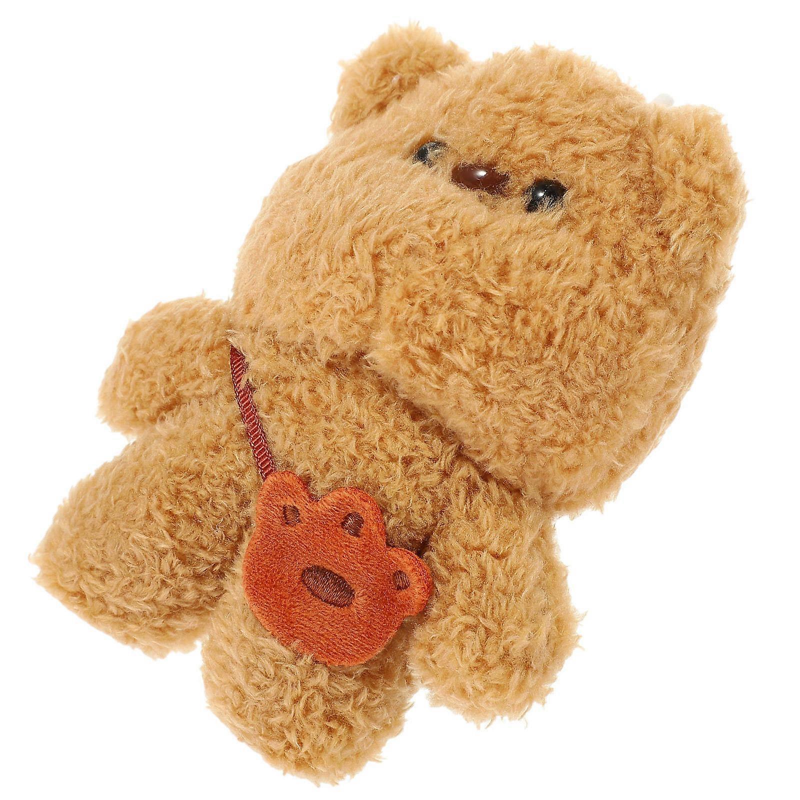 Soft Plush Bear Keychain Pendant Cute Cartoon Animal Charm for Bags, Keys, and Accessories Lightweight Stylish Hanging Decoration