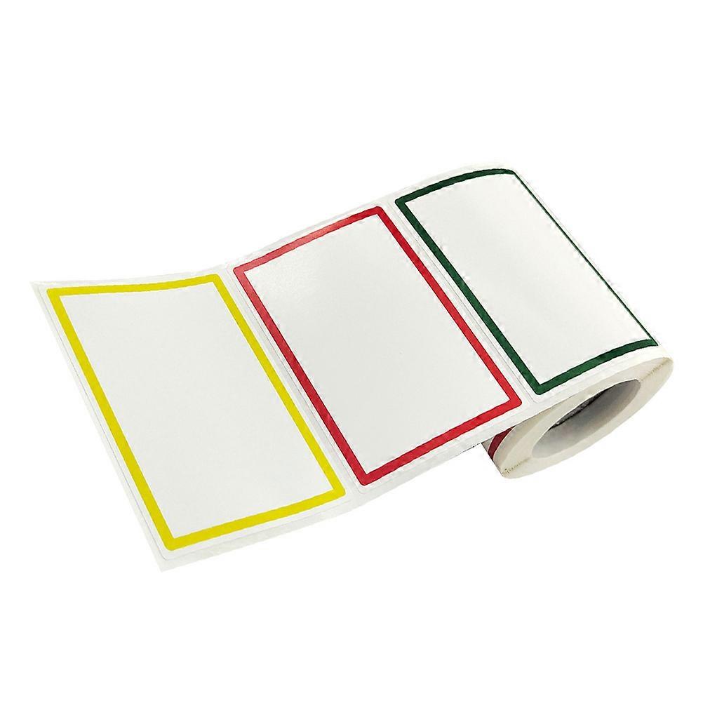 Adhesive Name Labels Stickers Blank Classification Mark Stickers for Organization Self Adhesive Easy to Write