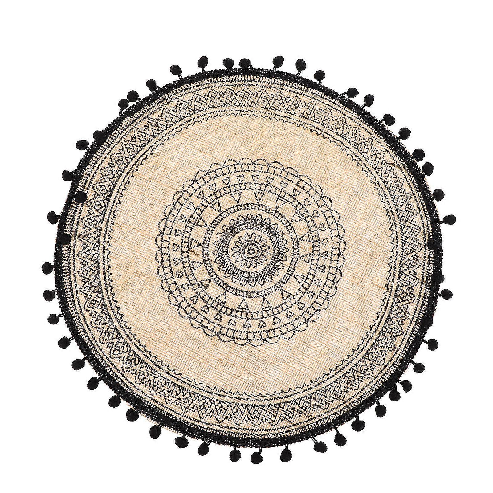 Natural Fabric Placemat For Kitchen Table Use Designed For General Users 40x40cm With Table Protection 1Set