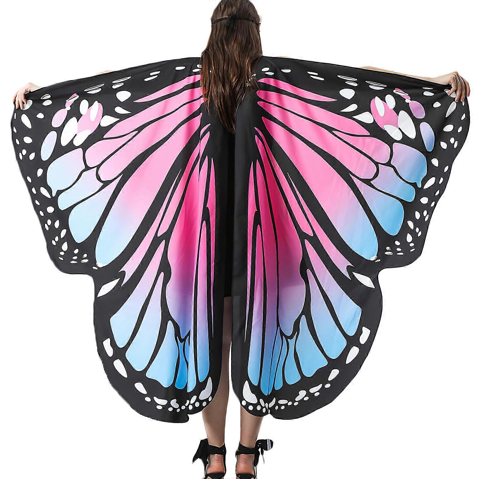 Butterfly Wing Shawl Halloween Parties Cloak Suitable For Females 1Pack