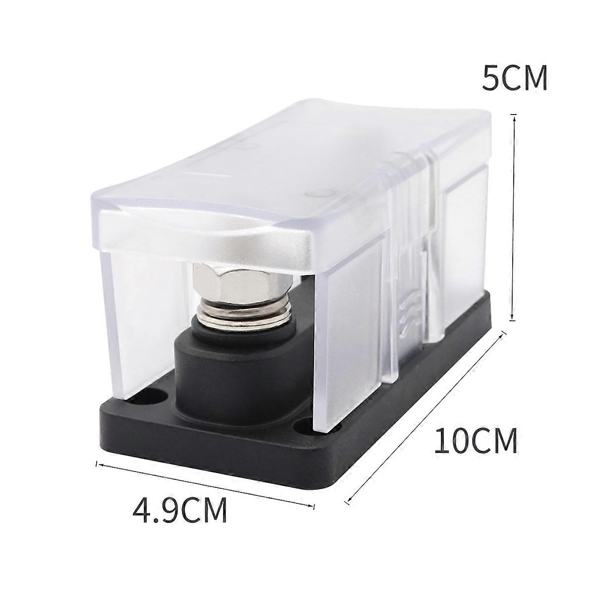 Automotive High Current Fuse Holder with Indicator Light for Car Use Black PA66+ -300A