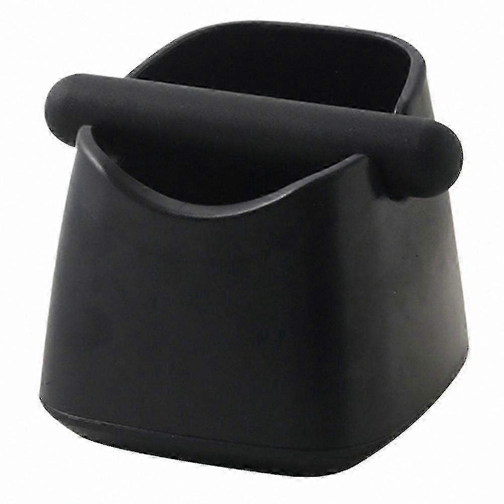 Square Knock Box with Non-Slip Base for Coffee Grounds Collection, Durable Anti-Deform Design