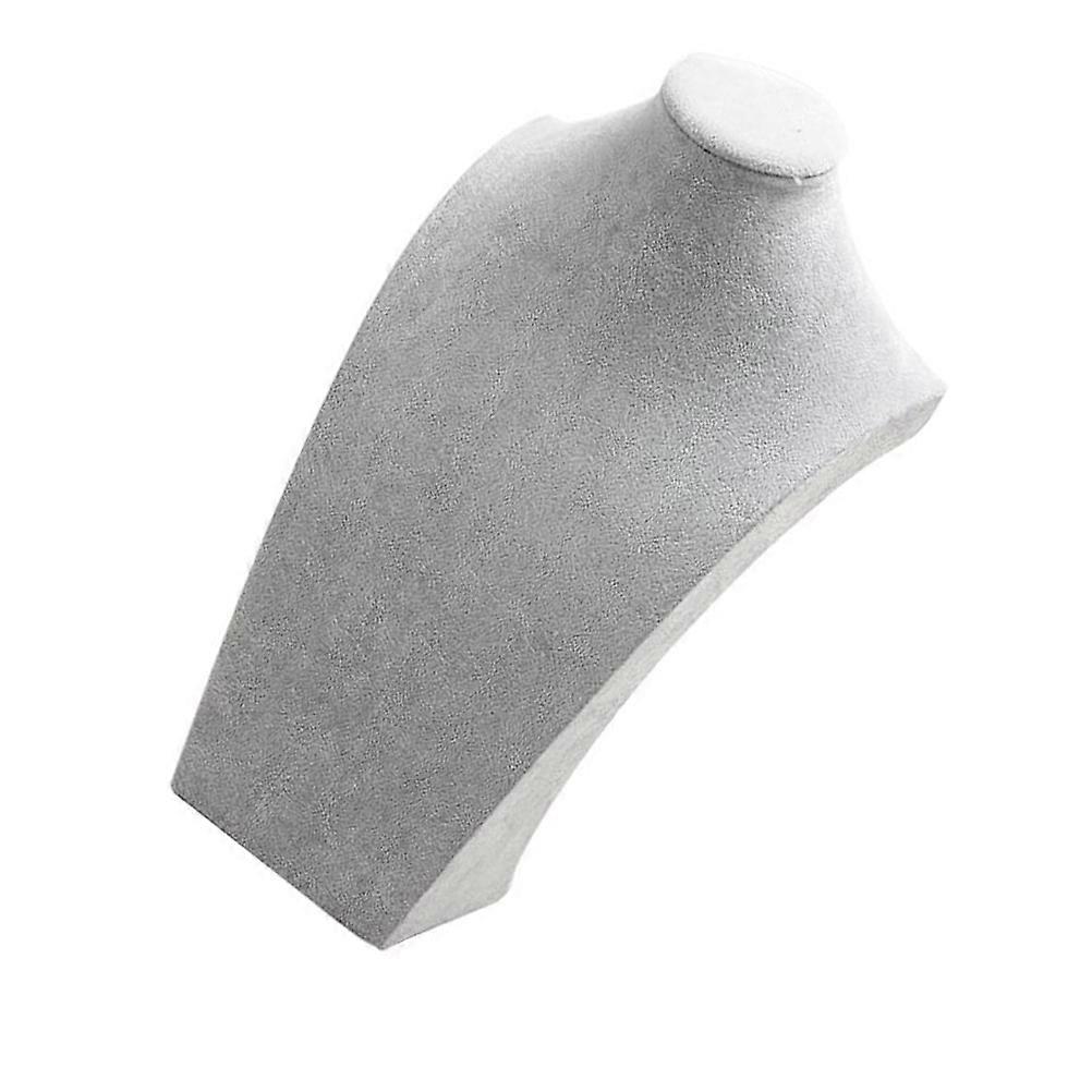 Portrait Neck Model For Jewelry Displaying And Storage In Grey Color 1Pcs