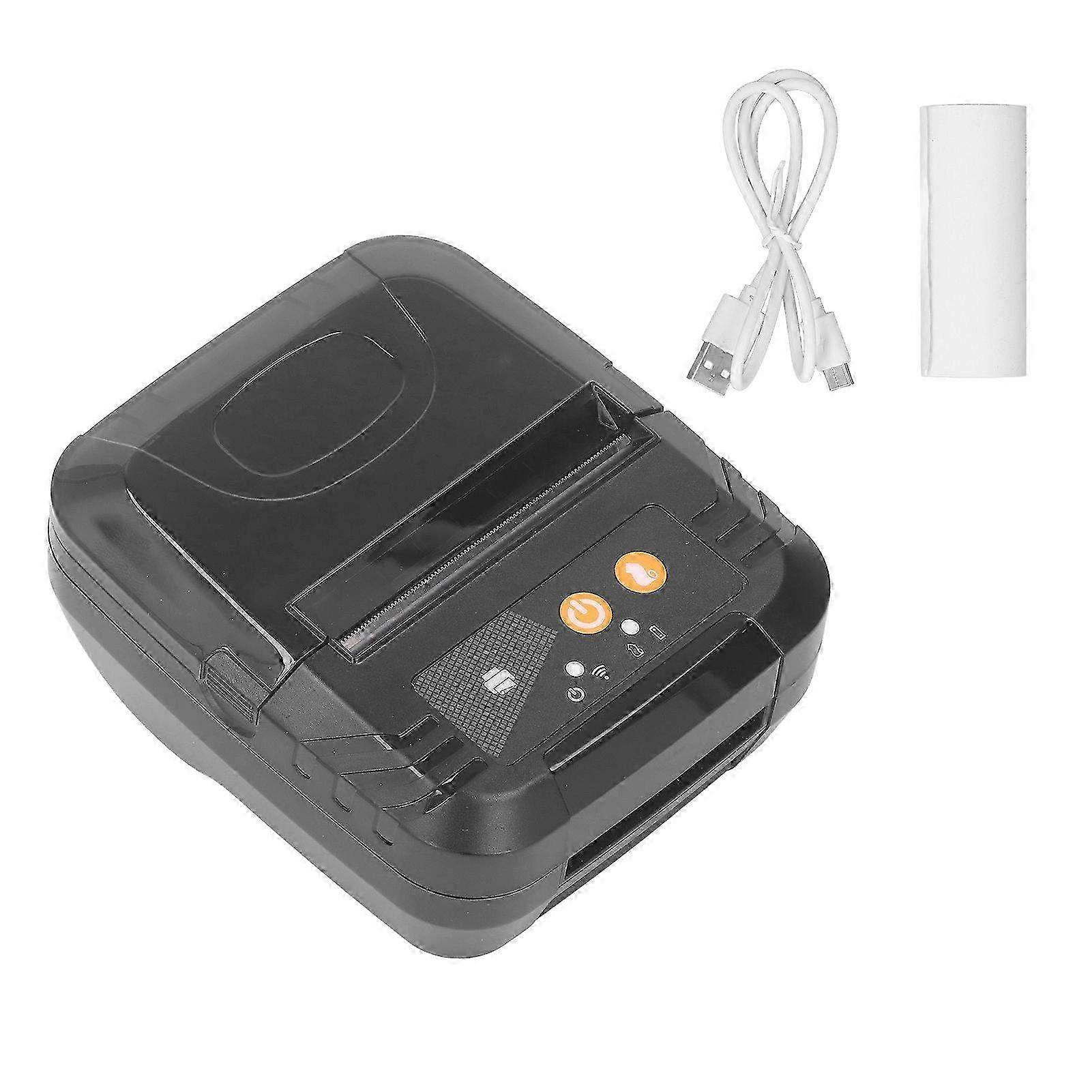 Portable Mini Wireless Thermal Receipt Printer - Bluetooth Bill & Ticket Printing Machine Compatible with iOS Devices
