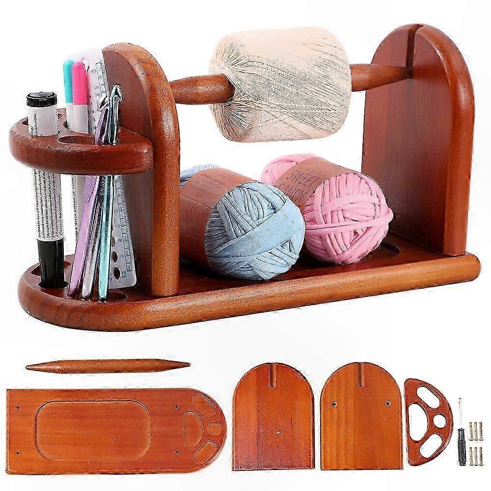 Yarn Organizer for Crafting Essentials: Wooden Thread Holder