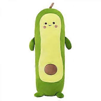 W-shig Simulation Avocado Plush Toy Stuffed Animal Avocado Plush Dolls, Soft Avocado Long Body Sleeping Pillow Fruit Shaped Hugging Pillow,43.3 Inch 2