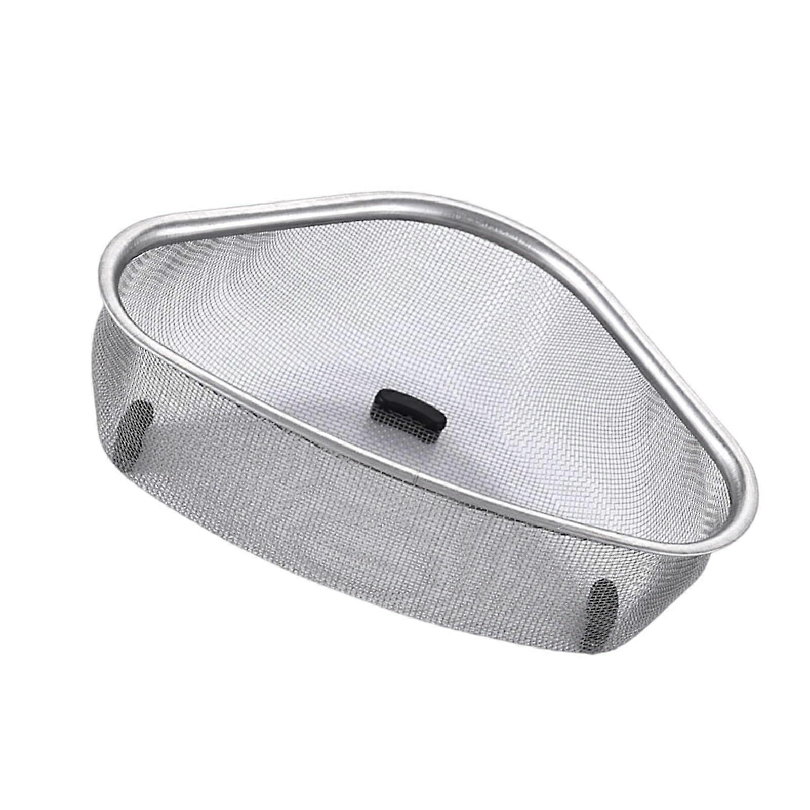 Stainless Steel Triangular Sink Corner Drain Basket Efficient Vegetable Filter