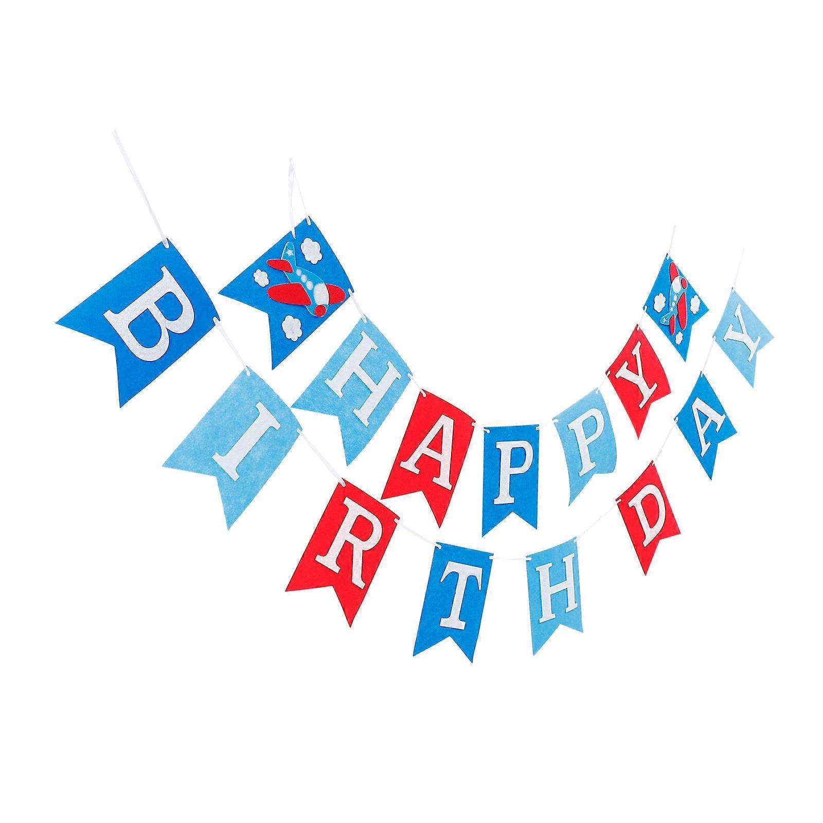 Assorted Color Airplane Theme Party Decorations Cake Toppers For 1Pack