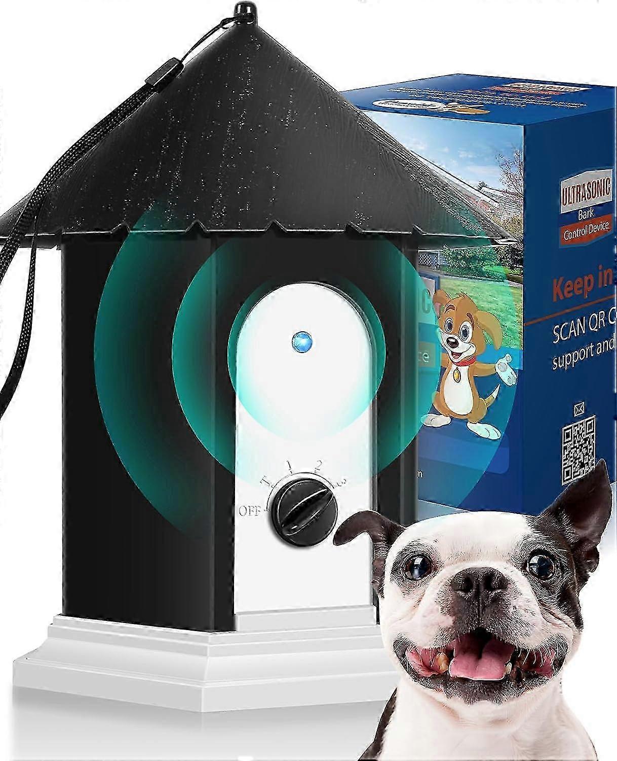 Anti Barking Device, Dog Barking Control Devices with Adjustable Ultrasonic 3 Level Stop Dog Barking Deterrent, Bark Box Up To 50  SZRH A-S