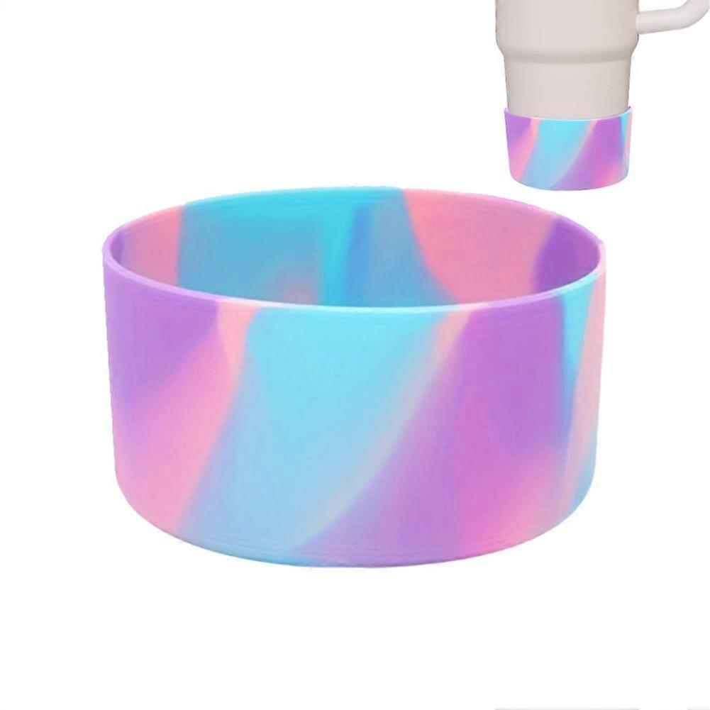 Silicone Cup Coaster Non-Slip Removable Mat Protects Table From Scratches Multi-Color