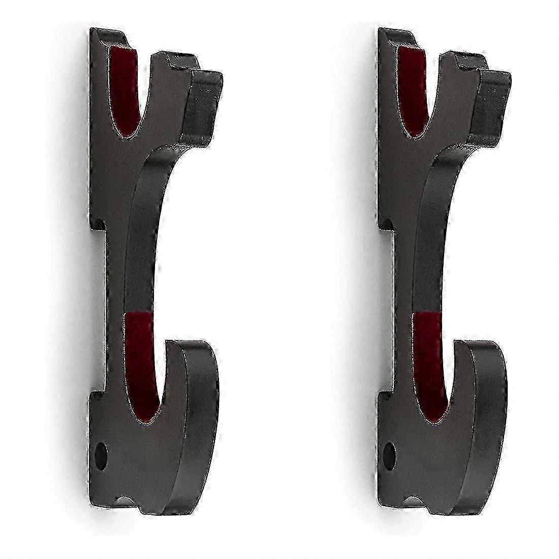 Adjustable 2-Pack 1-Tier Padded Wall Hooks for Samurai Sword Display Mount